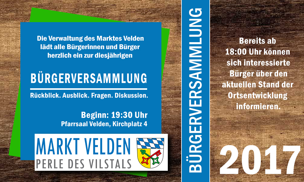 Einladung zur Bürgerversammlung 2017