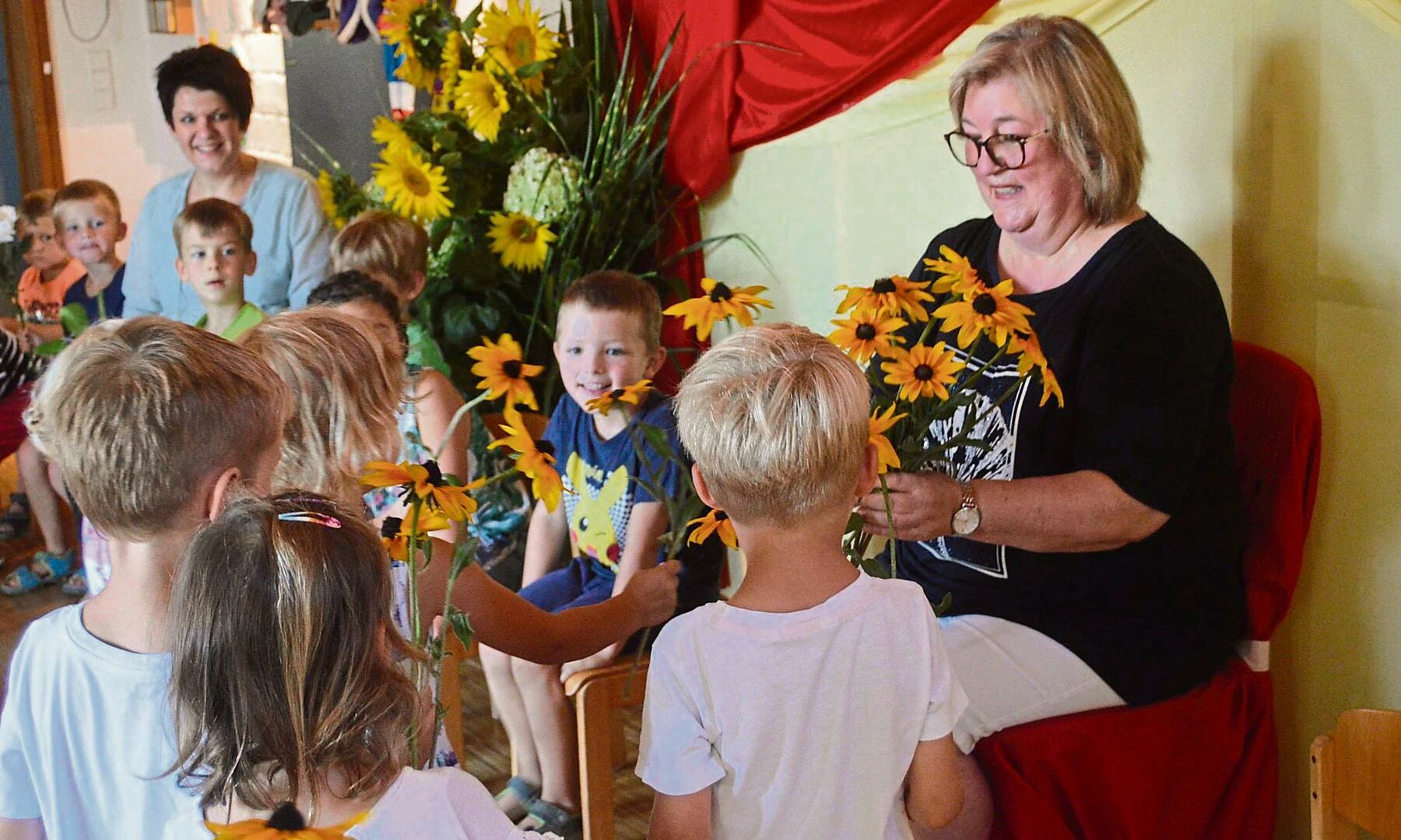 Eine Blume von jedem Kind ließen die eine oder andere Freudenträne fließen